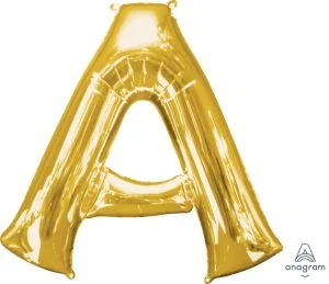40" GOLD LETTER "A"