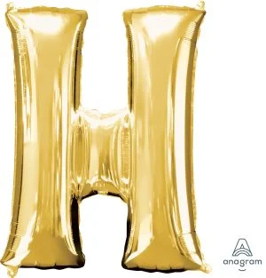 40" GOLD LETTER "H"