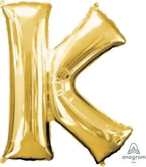 40" GOLD LETTER "K"
