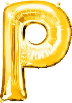40" GOLD LETTER "P"