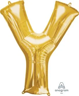 40" GOLD LETTER "Y"