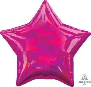 18IN. IRIDESCENT MAGENTA STAR