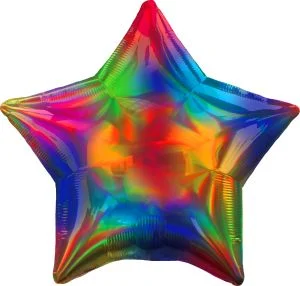 18 IN. IRIDESCENT RAINBOW STAR